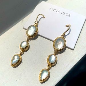 Anna Beck triple drop earrings
